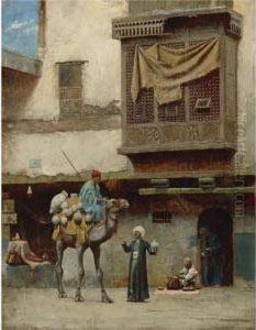 The Pottery Seller In Old City Cairo by Charles Sprague Pearce