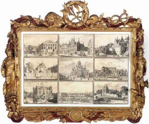 Nine Images of Public Buildings of Delft 1729