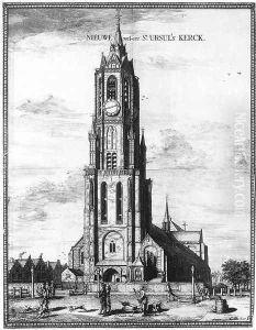 Exterior of the Nieuwe Kerk in Delft 1667