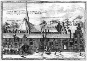The Convent of St Agatha and Prinsenhof in Delft 1667-80 by Coenraet Decker