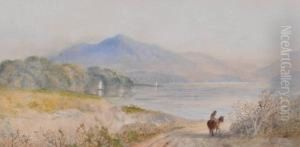Traveller In Extensive Landscape by Cornelius Pearson