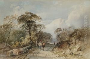 Stopping For A Talk On A Rural Track by Cornelius Pearson