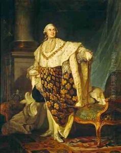 Louis XVI 1754-93 King of France in Coronation Robes by Joseph Siffrein Duplessis