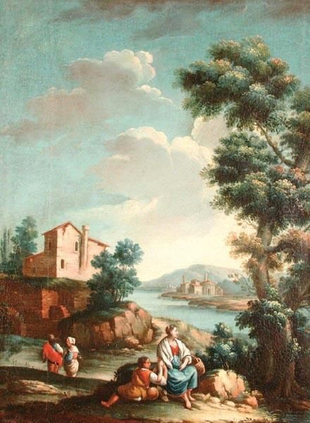 Paesaggio Fluviale Con Figure - view 1