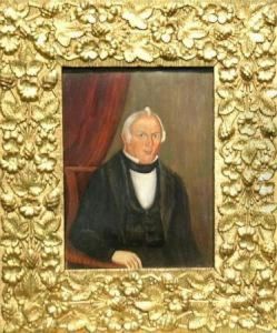 Portrait Of A Gentleman, Purportedly Ephraim Wilson by Sheldon Peck