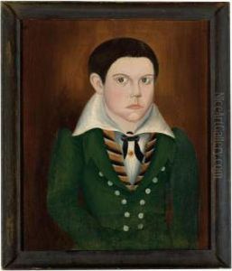Portrait Of A Boy In A Green Suit