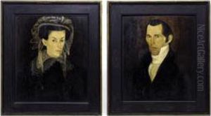 Sophia And Daniel Ball; A Pair Of Portraits by Sheldon Peck