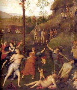 Combat of Love and Chastity (detail) 2 by Alvaro Di Pietro (Pirez D'Evora)