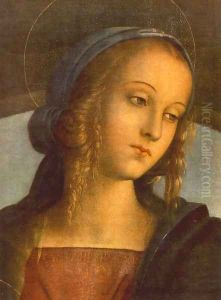 The Madonna between St John the Baptist and St Sebastian (detail)