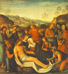 The Mourning of the Dead Christ (Deposition) by Alvaro Di Pietro (Pirez D'Evora)