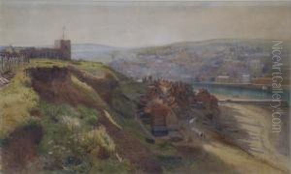 Whitby Harbour Signed 8.75 X 14.5in - view 1