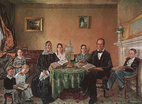 Reverend John Atwood and his Family 1845 - view 1