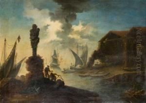 Paesaggio Al Chiaro Di Luna by Bartolomeo Pedon