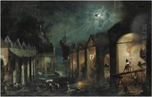 Notturno Con L'arsenale Di Venezia Notturno Con L'arsenale Di Venezia
