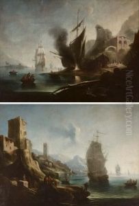 Veduta Marina Con Vascelli
Veduta Marina Con Vascelli Alla Fonda by Bartolomeo Pedon
