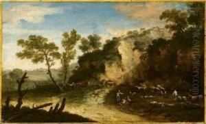 Paesaggio Con Figure E Armenti