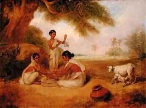 Grinding Corn by Arthur William Devis