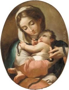 The Madonna And Child by Domenico Pedrini
