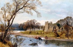 On The Glaslyn, North Wales by James Peel