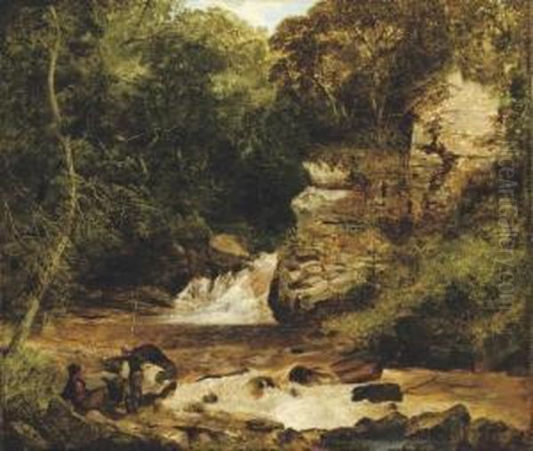 Fishing From A Stream - view 1
