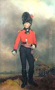 Portrait of William Pitt Earl Amherst of Arracan 1773-1857 in the uniform of the St Jamess Loyal Volunteer Regiment by Arthur William Devis