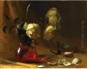 Still Life With Yellow Roses by Paul Peel