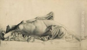 Reclining Nude by Paul Peel
