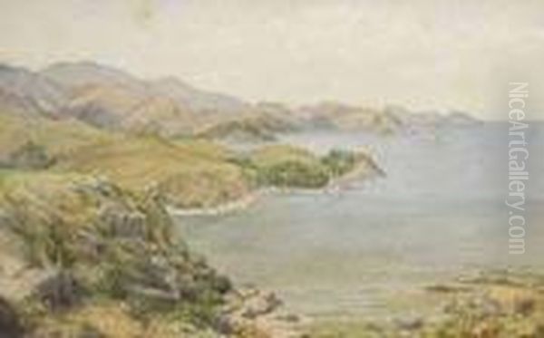 Lake With Mountains And Sailing - view 1