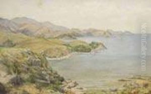 Lake With Mountains And Sailing
