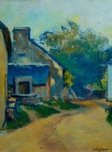 Rue De Village Breton by Jean-Bertrand Pegot-Ogier
