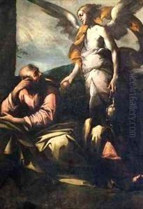 Elijah visited by an Angel by Giovanni Andrea Donducci (see MASTELLETTA)