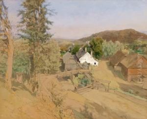 Haus Und Scheunen Im Voralpenland