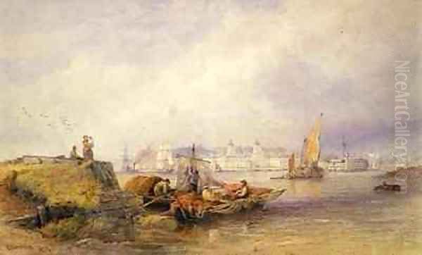 Greenwich Hospital on the Thames - view 1