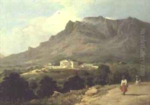 Landscape at Mowbray The Cape of Good Hope by Edward Duncan