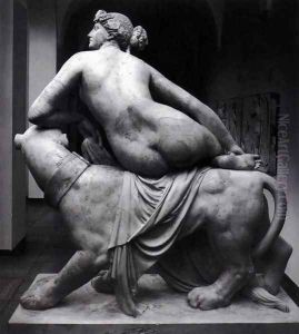 Ariadne on the Panther (rear view)