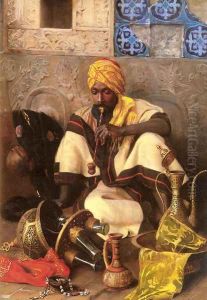The Arab Smoker by Jean Discart