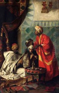 Three Arab musicians by Jean Discart
