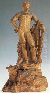 Hercules and the Erymanthian Boar by Laurent Delvaux