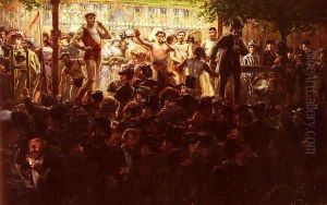 Fete De Neuilly (or Allons Chez Marseille (Let us go to Marseilles)) by Leon Dehesghues