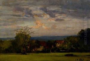 September Landscape by Lorenzo Delleani
