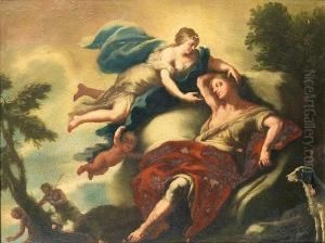 Diana And Endymion by Giovanni Antonio Pellegrini