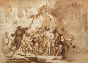 Bacchanale by Giovanni Antonio Pellegrini
