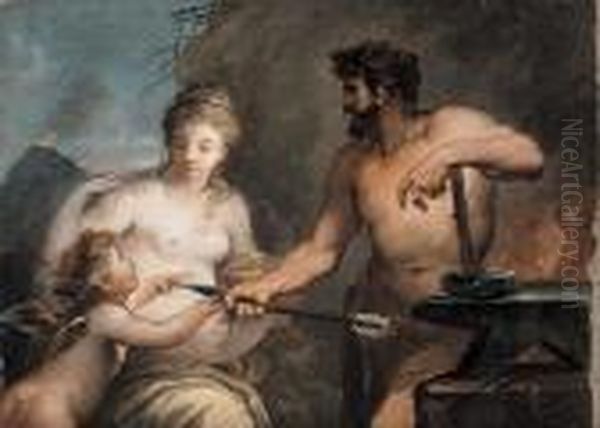 Venere E Cupido Nella Fucina Di Vulcano - view 1