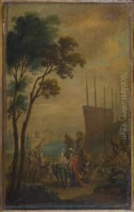 Cleoptre Et Marc-antoine by Giovanni Antonio Pellegrini