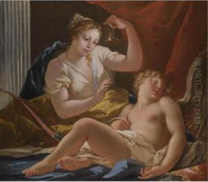Cupid And Psyche by Giovanni Antonio Pellegrini