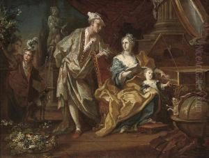 Study For A Group Portrait Of A Family Making Music
