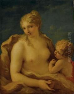 Venere E Amorino by Giovanni Antonio Pellegrini