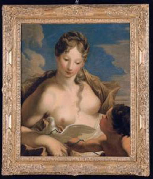 Venere Con Amorino E Colomba - view 1
