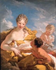 Venus, Cupid And A Faun