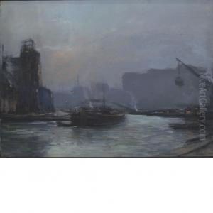 Industrial Harbor by Pierre Jacques Pelletier